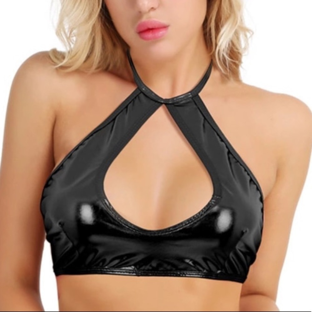 Rave tops. Tie halter
